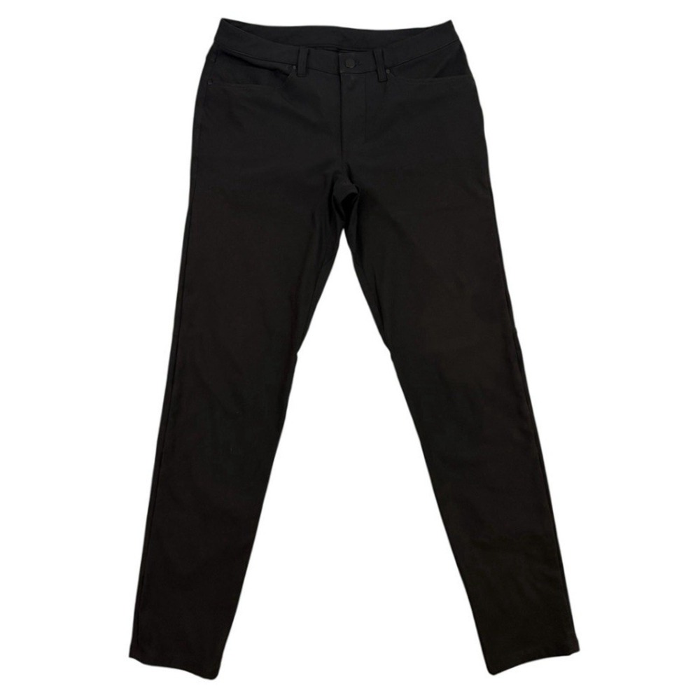 Lululemon ABC Pants Mens 30 Black Classic Fit 5 Pocket Warpstreme Office Golf